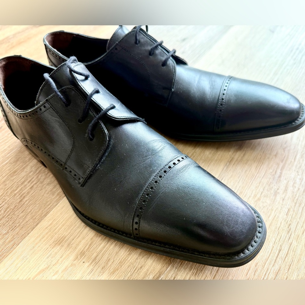 Mezlan Sz 9 Black Dress Shoes